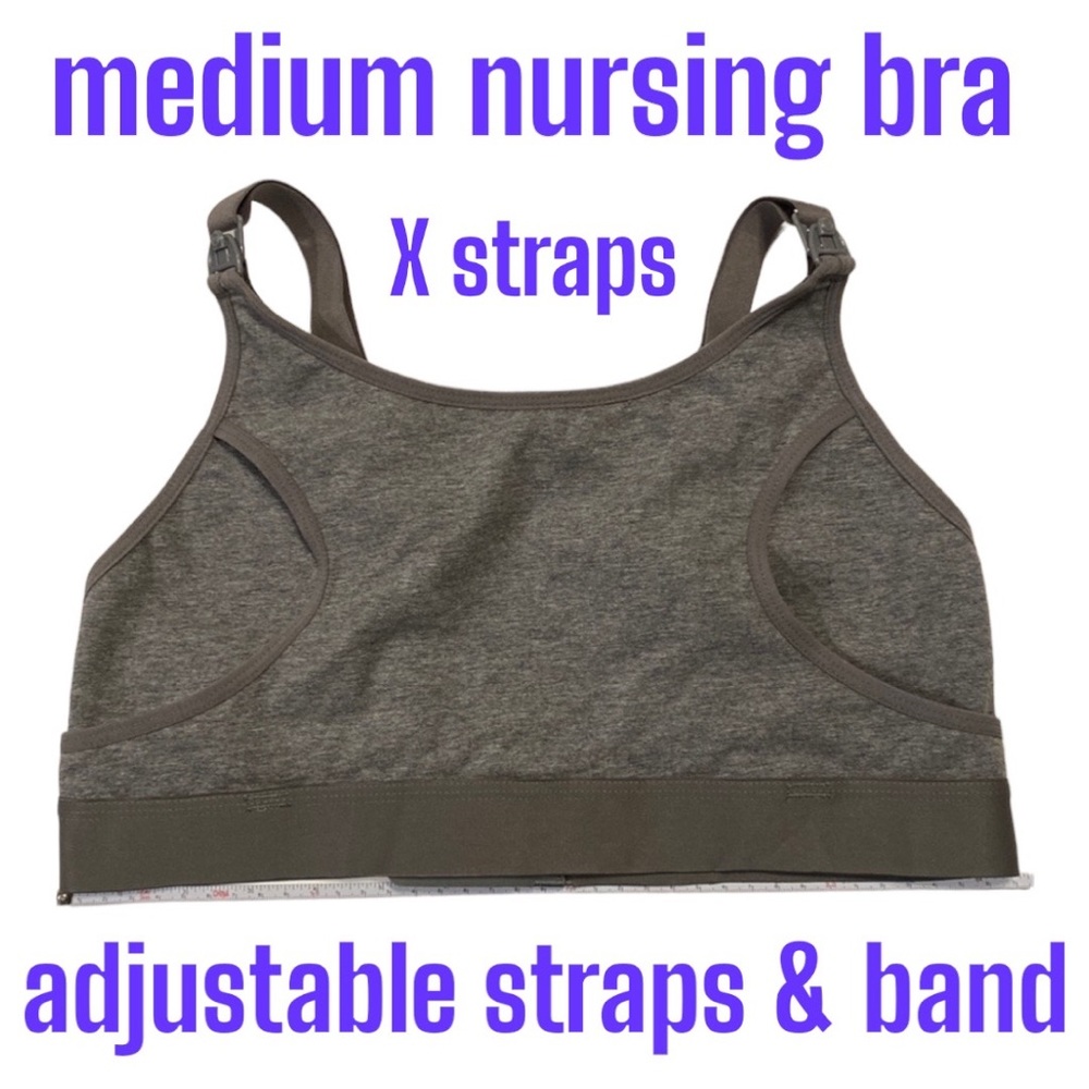 👶(M) Adj Band/Strap Length Convertible X  NURSING/MATERNITY Bra Drop-down Cups